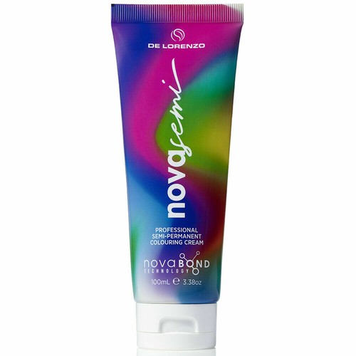 ORIGINAL De Lorenzo Novasemi Semi Permanent Colour 100mL CYBER YELLOW Delorenzo - Picture 2 of 3