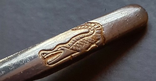 LACOSTE, fermacravatta vintage, cm 5,5 - Picture 2 of 5
