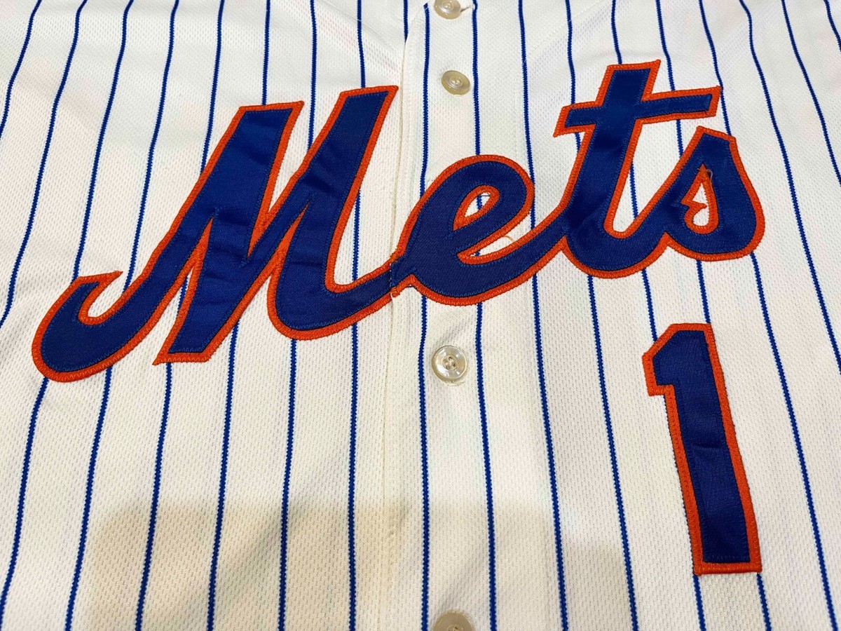 Majestic Authentic 50th MLB New York Mets #1 Baseball Jersey