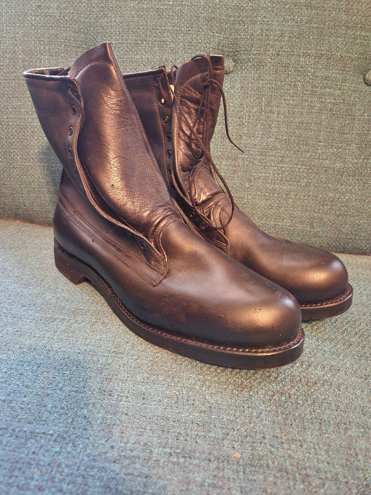 VTG 1978 NOS Biltrite Addison Military Combat Boots Black Leather Size 13.5 B