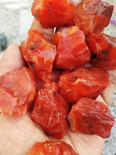 100% Natural Carnelian Rough Stone LB (Crystal Wholesale Bulk Lots) - Picture 6 of 6