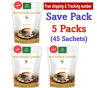 3x Wuttitham Instant Coffee Health Weight Control Slimming Shape Anti Aging DHL