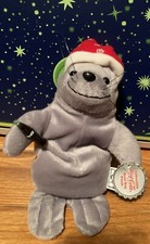 1997 Coca-Cola Bean Bag Plush Christmas Seal in Snowflake Cap 0102 NWT