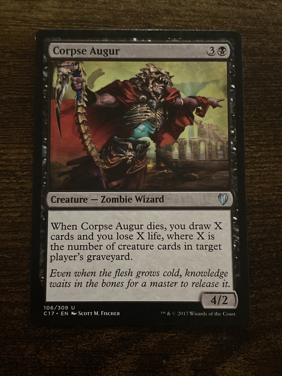Corpse Augur 106/309 Commander 2017 MTG Magic The Gathering L3609*