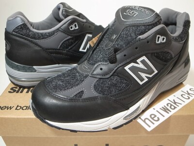 HARRIS TWEED x NEW BALANCE M991DJ 991 BLACK MADE IN ENGLAND US8.5