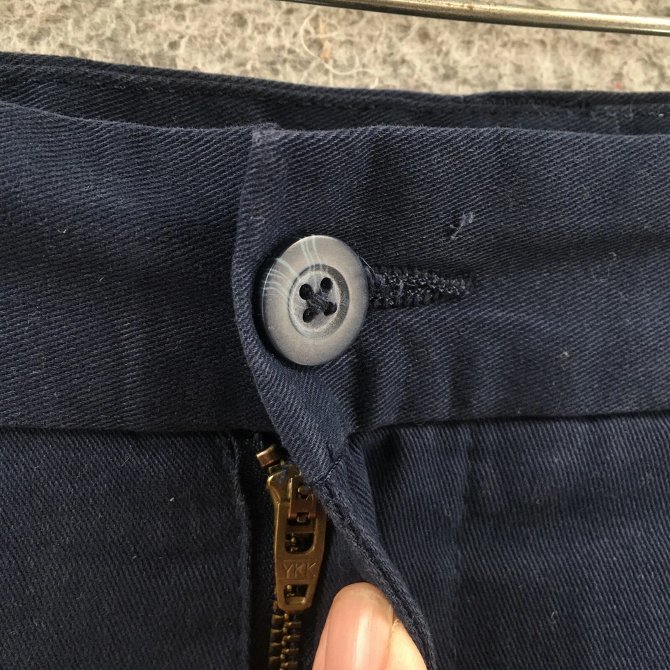 Pantalones de vestir Harbor Bay para hombre 46 (real 44X27) azul calce relajado tiro alto cremallera NUEVO Foto 4 de 4