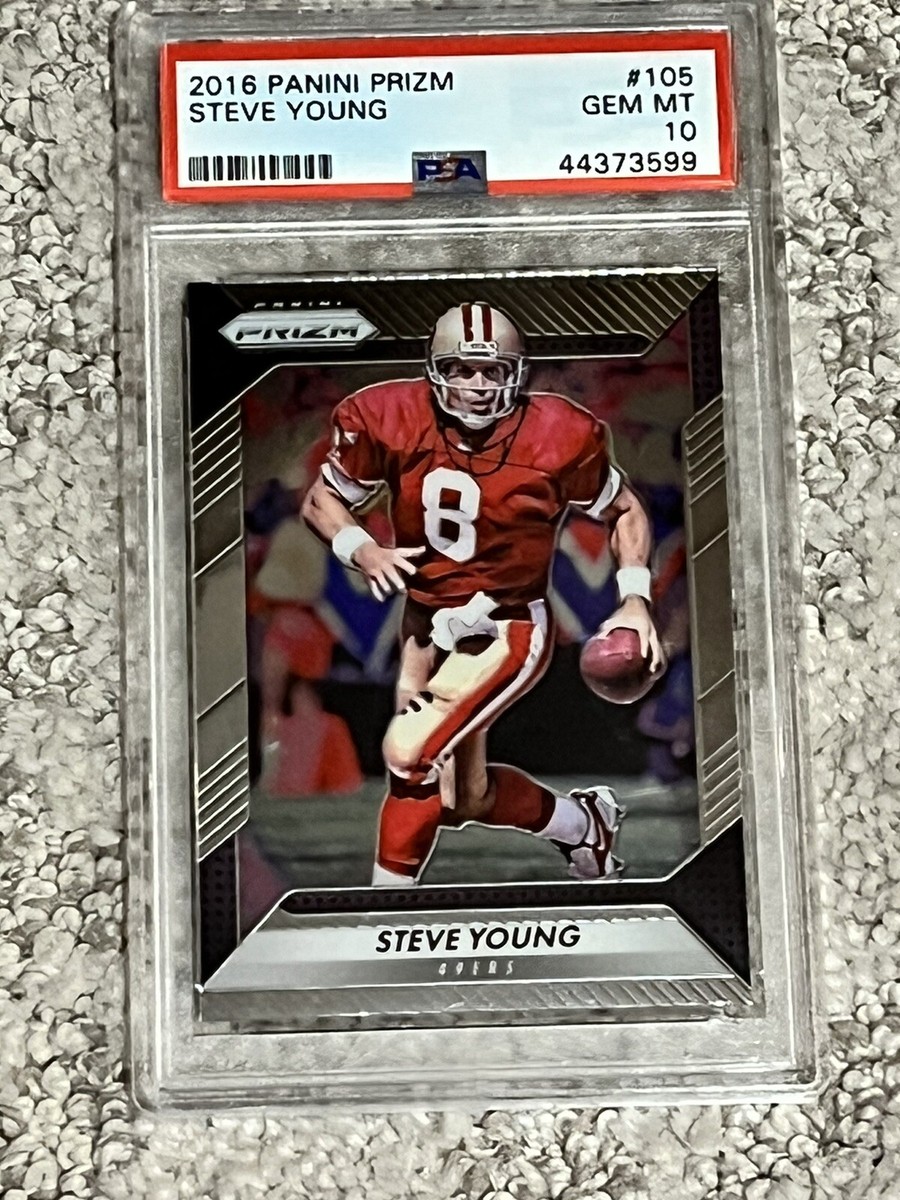 PSA 10 GEM MINT FOOTBALL CARD 2016 PANINI PRIZM STEVE YOUNG HOF SF