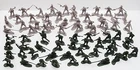 NEW 72 PCS ARMY MEN TOY SOLDIERS MILITARY FORCE GREEN PLASTIC FIGURINE FIGURE