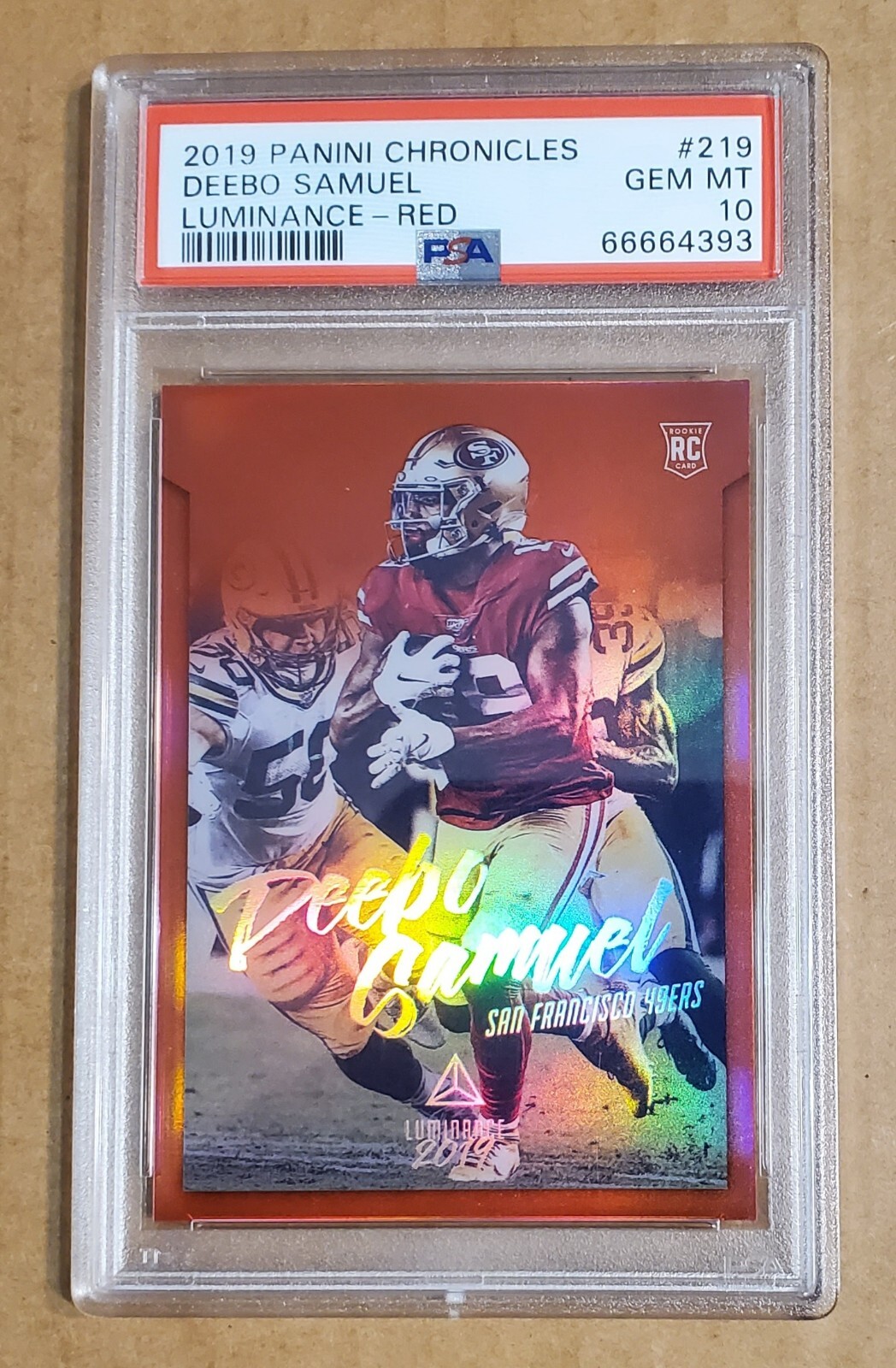 Deebo Samuel Panini Chronicles Luminance #219 Red