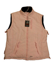 Joules Ladies Hannah Large Pink/blue Reversable Gilet Waistcoat