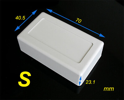 US Stock 10pc DIY White 70x41x23mm New Black Plastic Project Box Electronic Case
