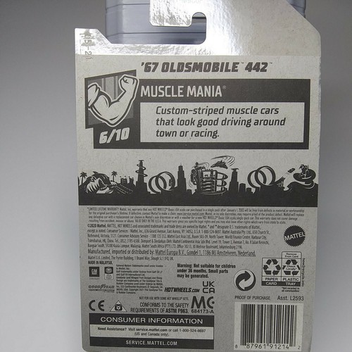 2021 Hot Wheels '67 Oldsmobile 442 Muscle Mania #6/10 - Picture 4 of 6
