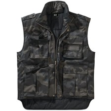 Image of Brandit Ranger Vest Military Combat Surivival Army Tactical Outdoor Dark Camo