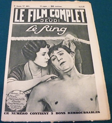 The Ring (1927) Hitchcock silent Le fil Monplet French Movie