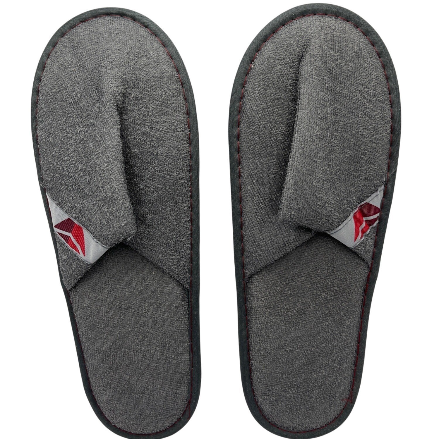 SAOLA Pantofole grigie Delta Airlines punta chiusa con suola antiscivolo bianca 13o