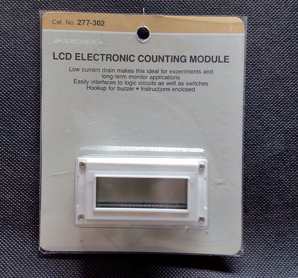 Archer / Radio Shack 277-302 / 277-0302 LCD Electronic Counting Module - New