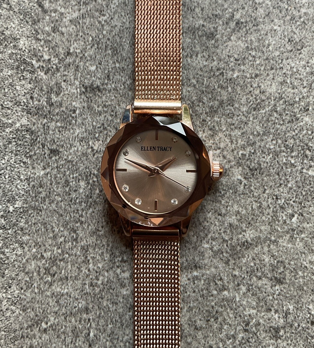 Ellen Tracy Womens Watch 23mm Rose Gold Tone Case/Band  display picture 2