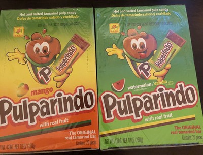 2x Pulparindo Tamarind Pulp Hot And Salted Mexican Candy Mango And Watermelon Ebay