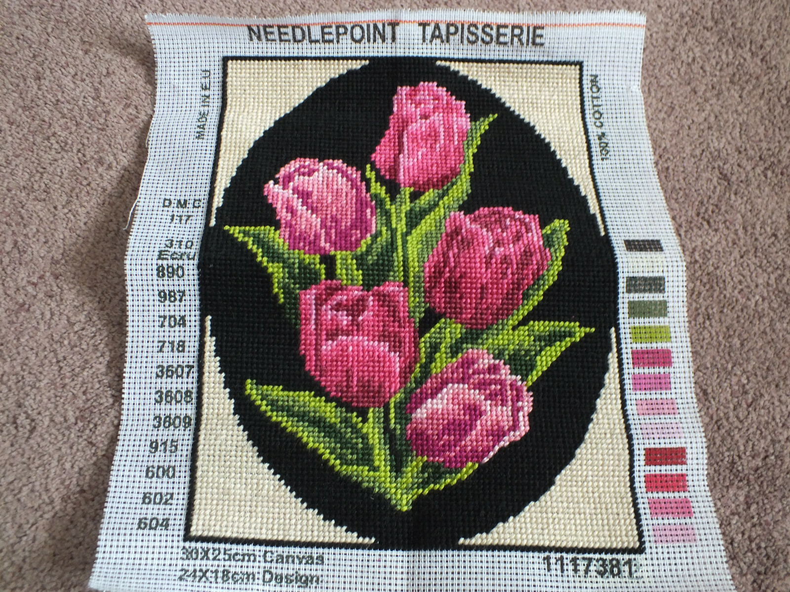 Collectible Needlepoint Canvas Sampler Ready to Frame 9 1/2 x 7 1/4 ...