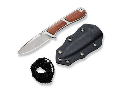 CIVIVI Mini Elementum Fixed Guibourtia Messer Nitro-V Kydexscheide   02WE070