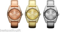 NEW-ADIDAS ROSE,GOLD,SILVER PATENT LEATHER BAND+STEEL DIAL WATCH