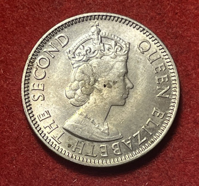 Honduras British 25 Cents 1964 AU Copper-Nickel Coin KM#29 T8942b