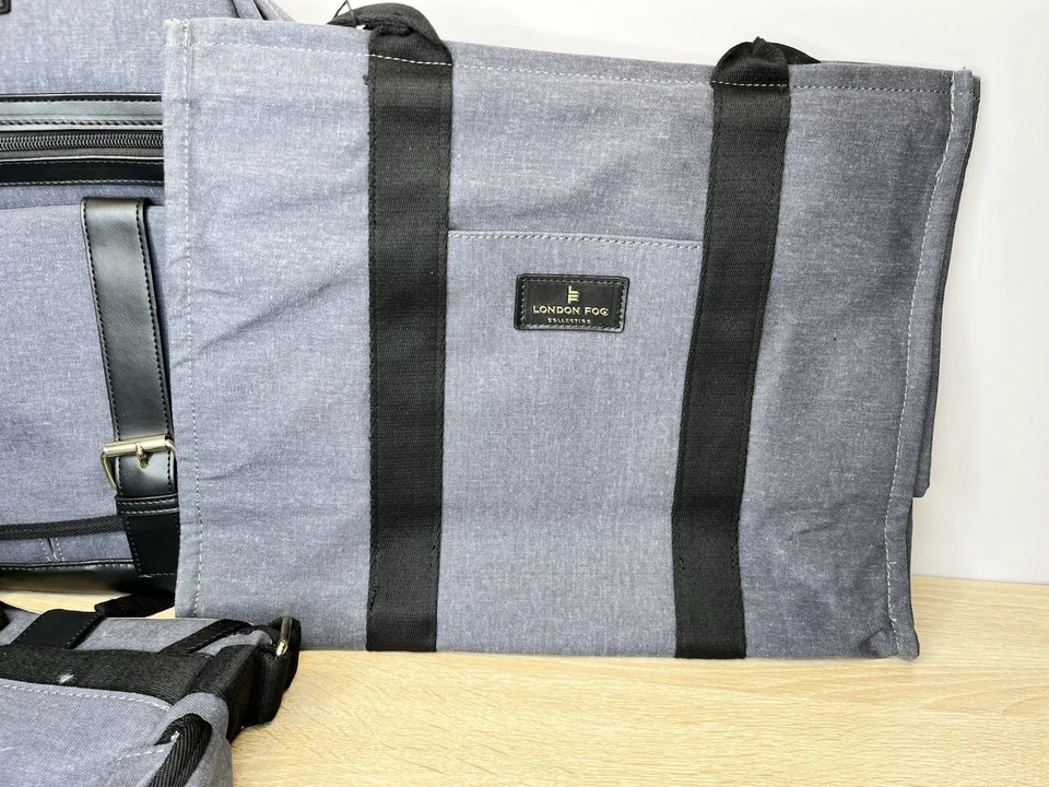 London Fog 4 件套行李箱套装 – Duffel、信使、背包、托特包全新带标签 — 第 4/4 张图片