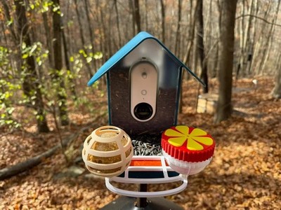 Deluxe Accessory Kit for Bird Buddy: 3D Printed Perch, Suet Ball & bird feeder