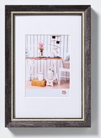Bilderrahmen Schwarz 30 X 40 Cm Mit Passepartout, Chalet Designrahmen EL040B