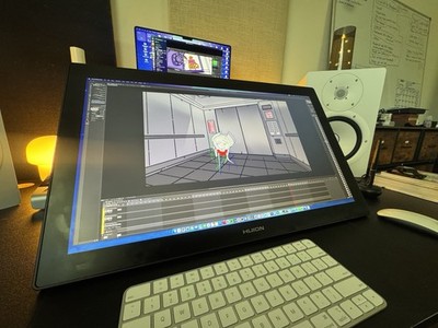 HUION KAMVAS Pro 24(4K) Graphics Drawing Tablet with K20 QLED 140% sRGB 8192