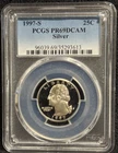 PCGS PR69 DCAM -1997 S United States Washington Quarter Silver Coin 25C-613