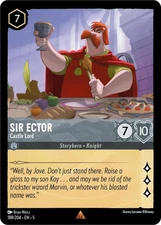 Sir Ector - Castle Lord 188/204 Rare Shimmering Skies Disney Lorcana