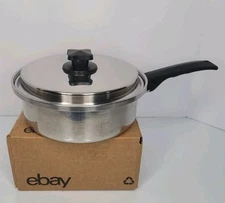 VTG Inkor 3-Ply 18-8 Stainless Steel Sauce Pan Pot 2 Qt W/ Lid Made In USA
