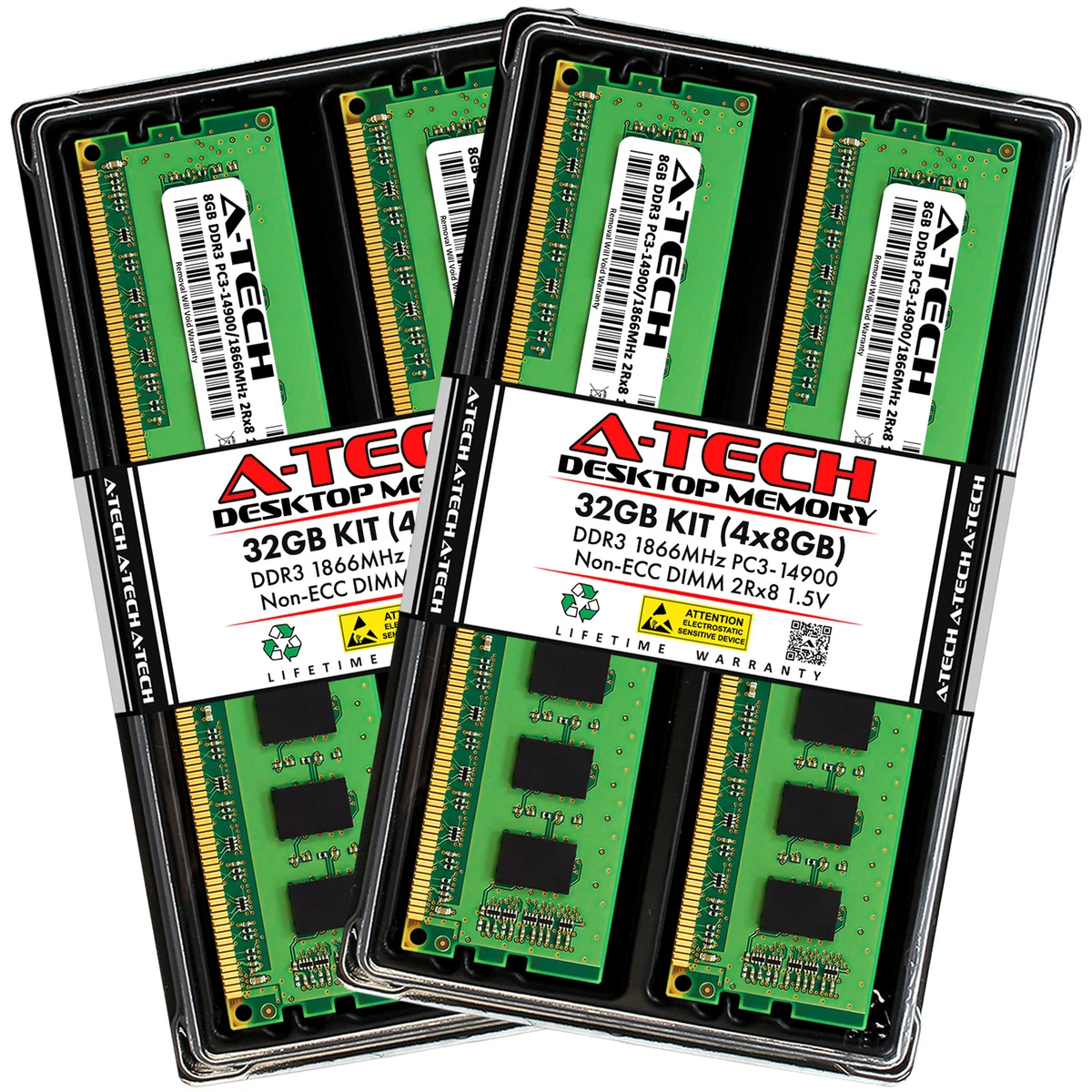 PC3-14900 (DDR3-1866) Bus Speed DIMM Computer Memory (RAM 8 GB