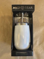 Wyld Gear 12 oz Insulated Stainless Steel Whiskey & Wine Tumbler w/ Straw & Lid