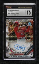 2019 Bowman Mega Box Chrome Mojo Andrew Knizner CSG 10 Gem Mint Auto 0rd2