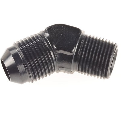 JEGS 110127 Black 45 Degree Flare Fitting