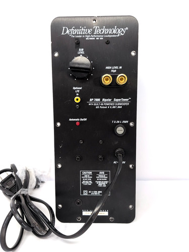 Definitive Technology BP7006 Plate Amplifier Subwoofer OEM Powers On for parts