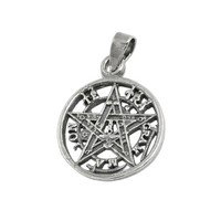 AnhäNger 15Mm Pentagramm Amulett GeschwäRzt Silber 925 | Gallay