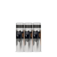 3x Volvo Dark Grey 228 Spray Paint 300ml Cans - Automotive Acrylic Aerosol
