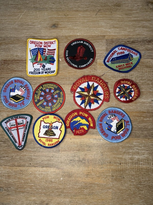 Vintage Royal Rangers, POW WOW, Boy Scouts Patches Lot 6