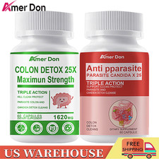 parasite detox clean COLON flush  cleanse parasite cleanse candida support