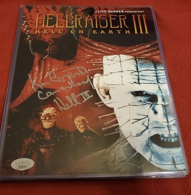 Hellraiser 3 Hell On Earth Camerahead Ken Carpenter signed 8x10 Photo JSA COA