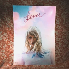 20.5 x 14.5 Official Taylor Swift Lover album poster art print promo Chinese