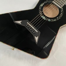 Black Electric Guitar Custom Hollow Body Rosewood Fretboard Free Ship