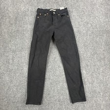 Levi's Jeans Womens 25 Charcoal Black Wash High Rise Wedgie Straight Denim Slim