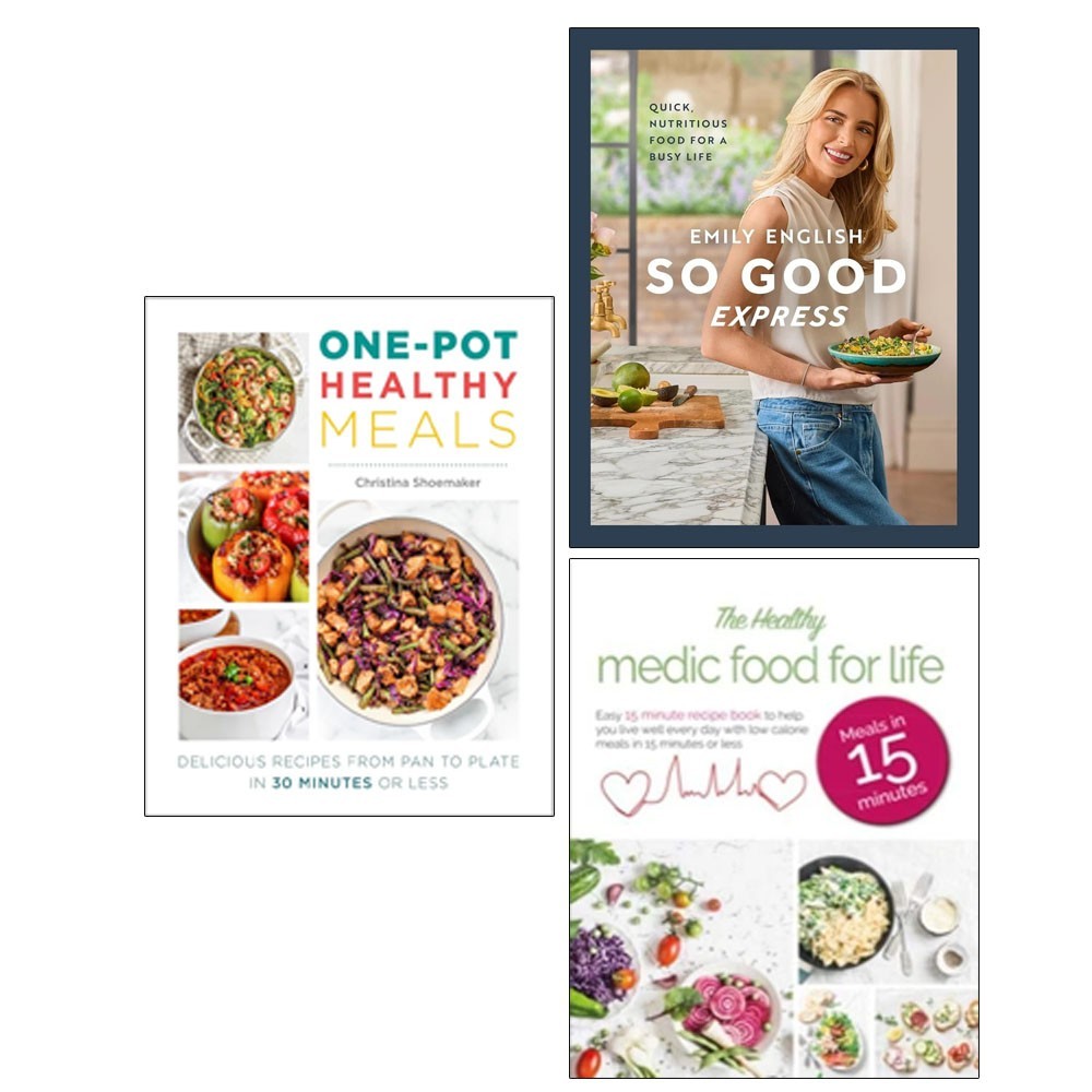 So Good Express(HB),Healthy Medic Food,One Pot Healthy Meals 3 Books Set