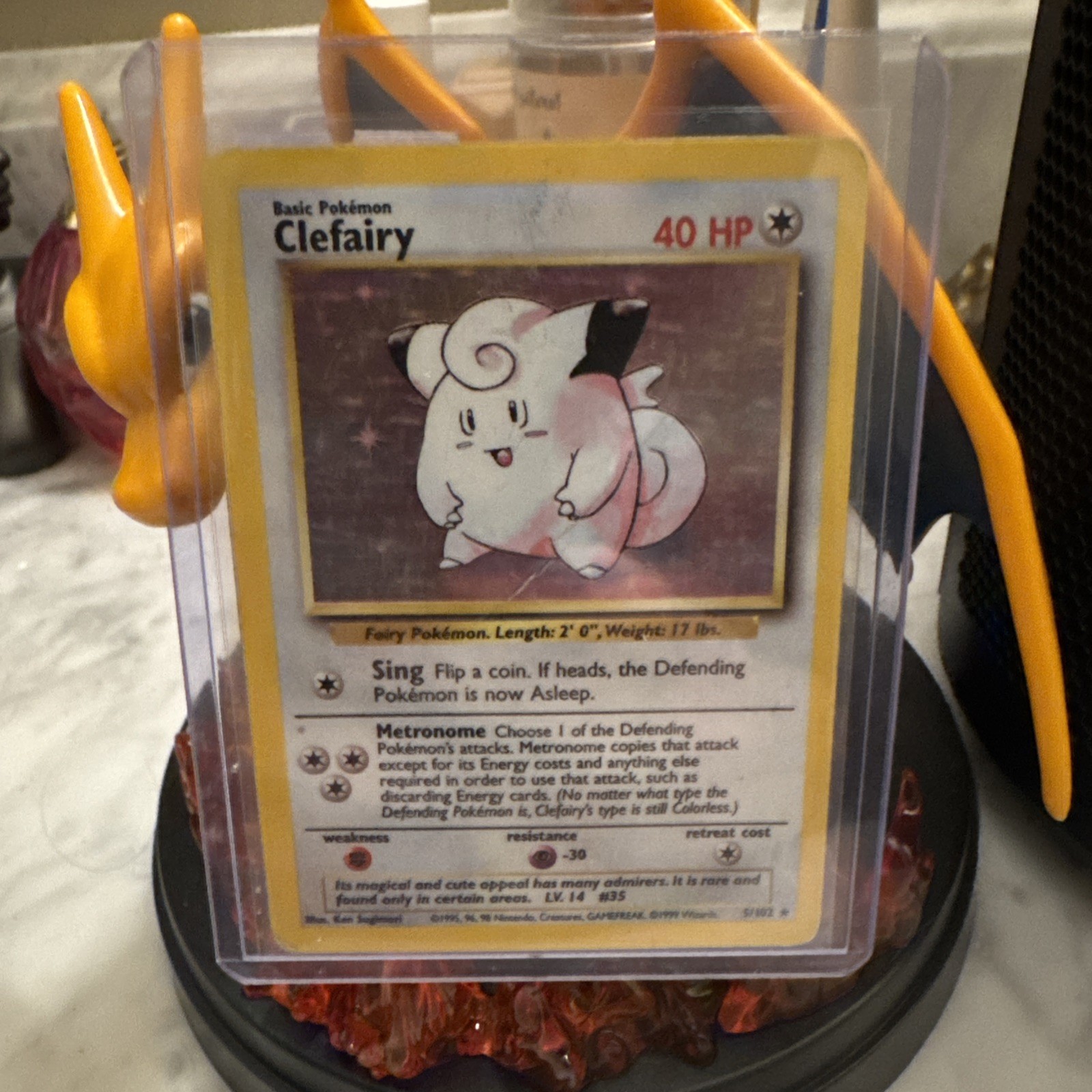 Pokemon Card - Clefairy - Base Set 5/102 Holo Rare
