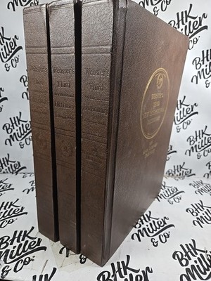 Webster's Third New International Dictionary Seven Language 3 Vol Set 1981
