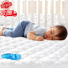 Crib Mattress Protector Sheets Fitted Waterproof Crib Mattress Pad Cover, Noisel